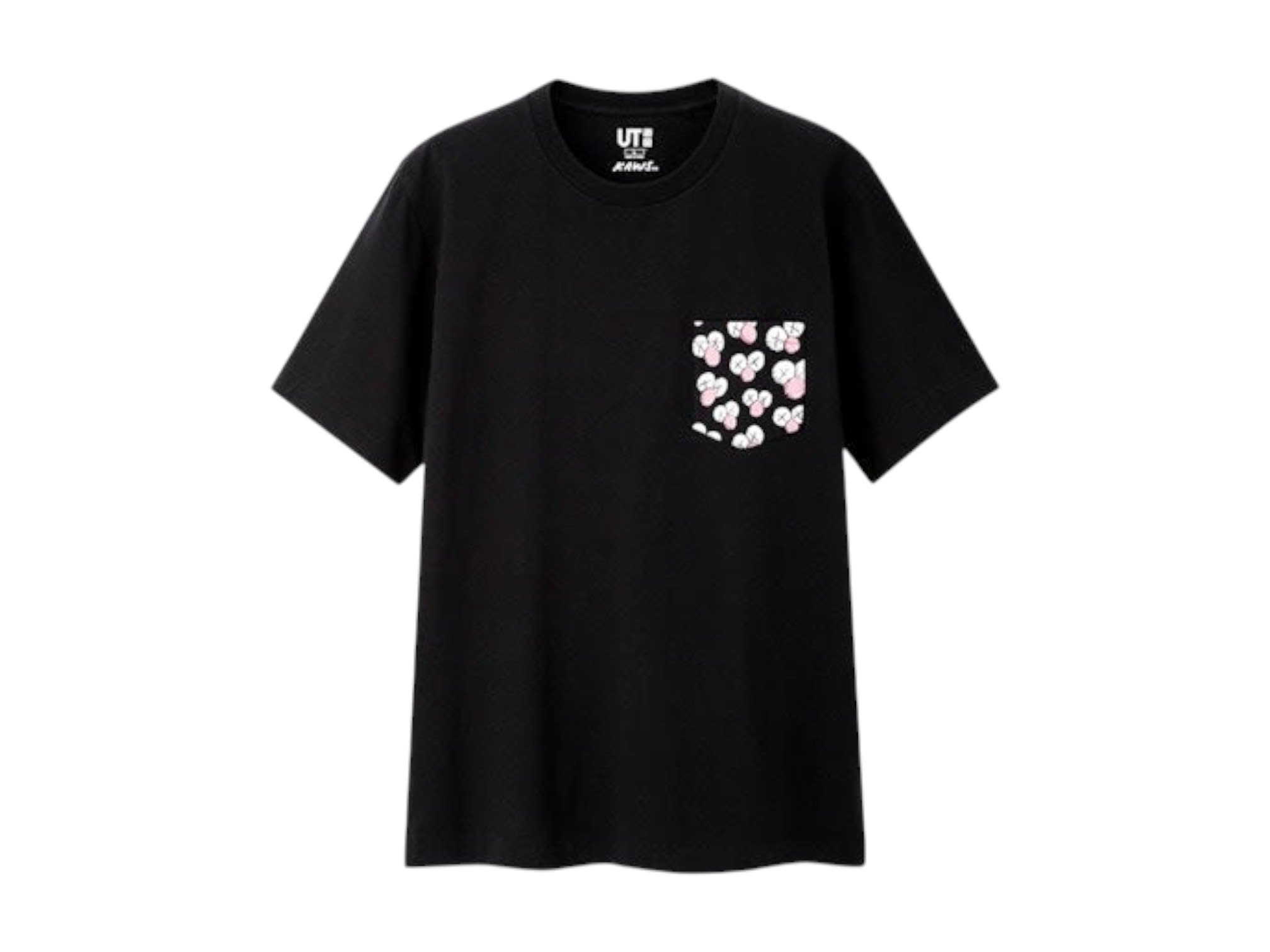 KAWS x Uniqlo BFF Pocket T-Shirt Black